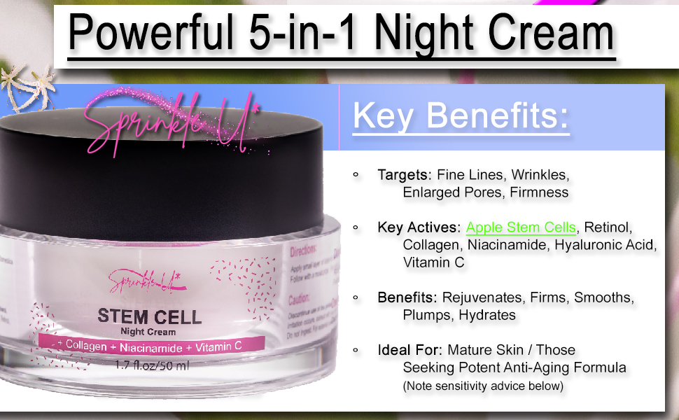 Apple Stem cell facial moisturizer for face and hands, crema celulas madres, anti-aging hand cream