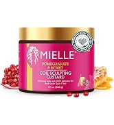 Mielle Organics Pomegranate & Honey Curl Cream - Coil & Curl Defining Hair Cream for Type 4 Hair ...