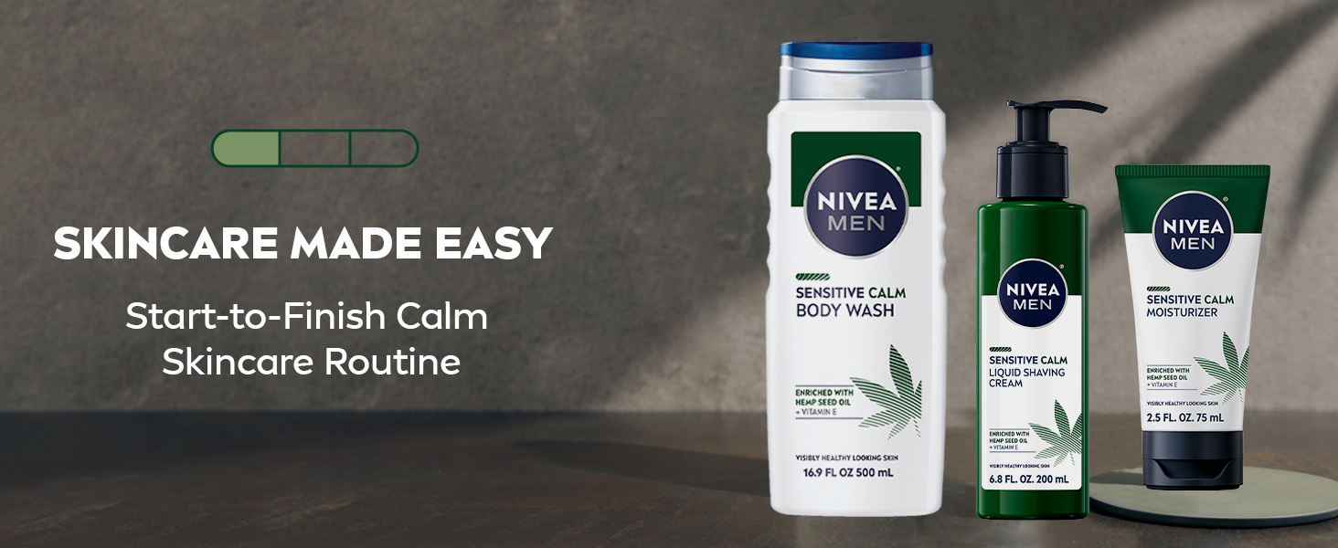 Skinecare made easy. Start-to-finish calm skinacre routine.
