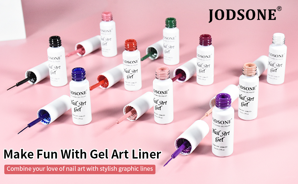 10 colors nail art liner
