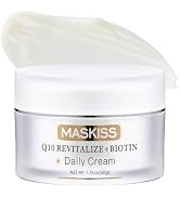 Maskiss Q10 Anti-Wrinkle Face Cream, Unscented Anti-Aging Face Moisturizer for Sensitive Skin, Fi...