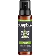 Soapbox Men's Thicken & Style Foaming Texturizer, Men's Hair Styling Foam, Hair Care for Men, 5oz