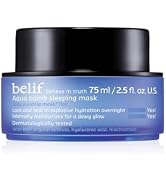 belif Vitamin E Jelly Overnight Mask – Hydrating & Plumping Face Moisturizer with Red Algae & Joj...