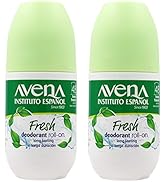 Avena Instituto Español Deodorant Roll-On Fresh, Anti-transpirant, Long-Lasting, Non-Alchohol, 2-...
