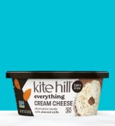Kite Hill Everything Almond Milk Cream Cheese Style Spread, 8 Ounces, Dairy Free