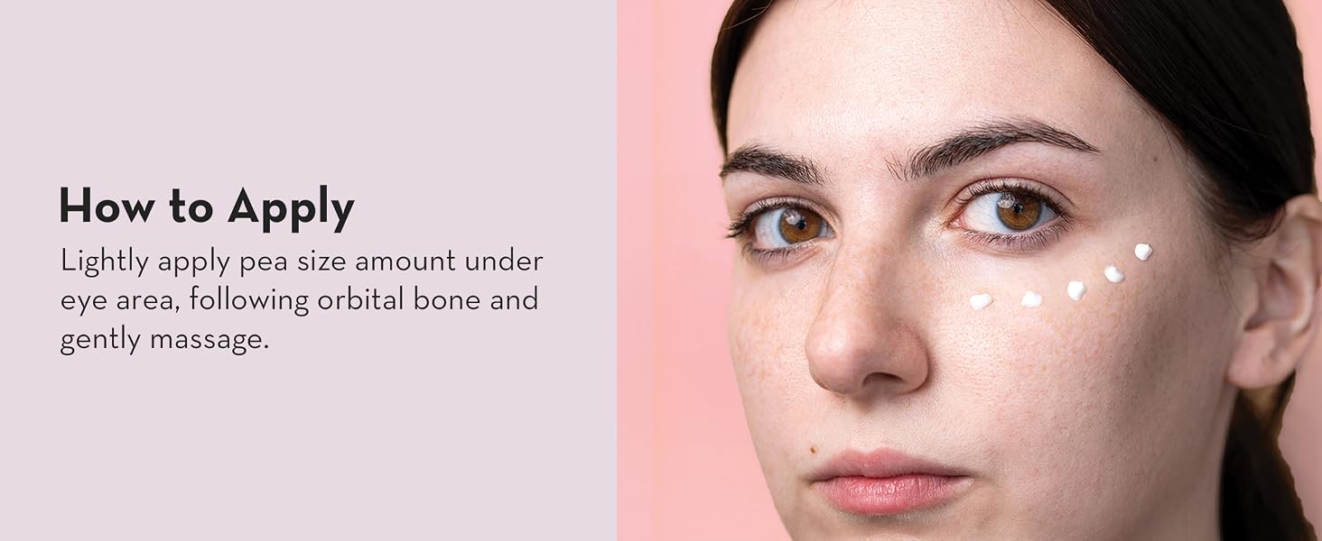 How to apply luster eye cream