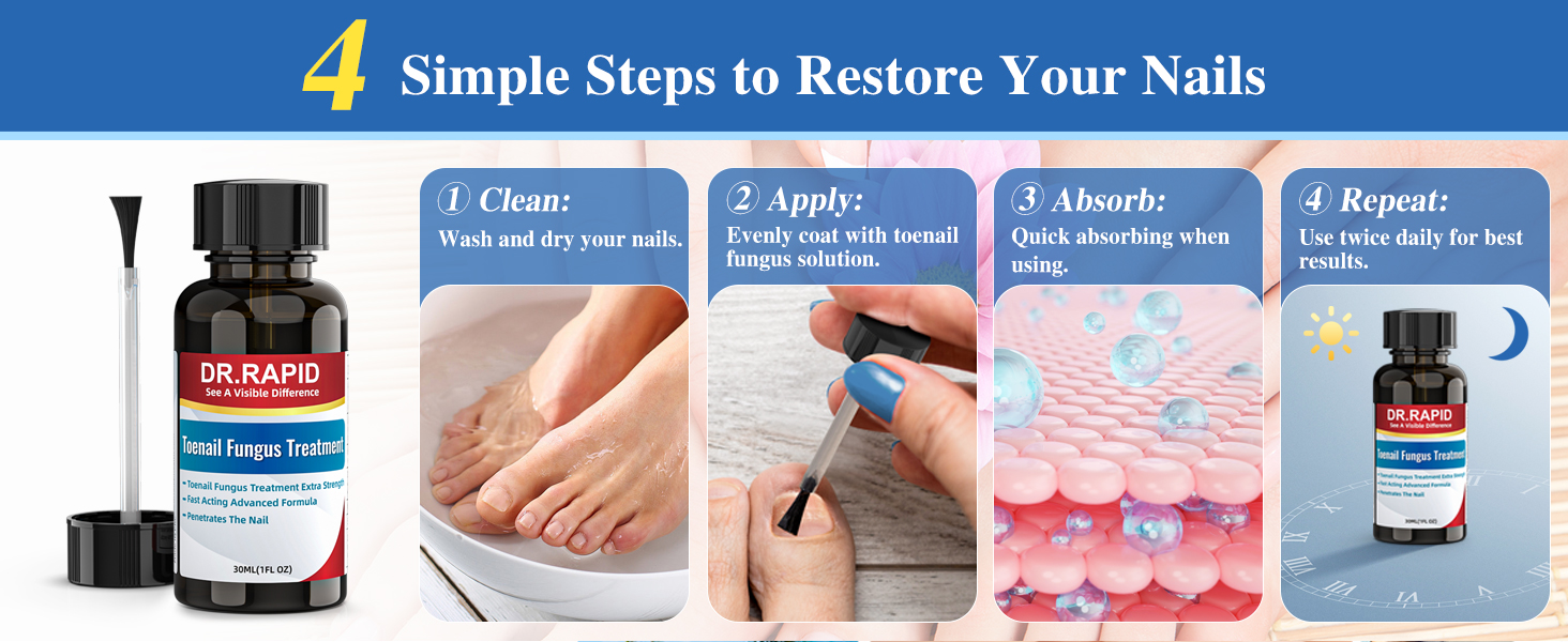 Toenail Fungus Treatment Extra Strength - Effective Antifungal Nail Repair Solution