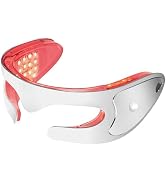 LED Red Light Therapy Eye Device, 3 Modes Red Light Eye Mask for Anti-Aging, Skin Rejuvenation, D...