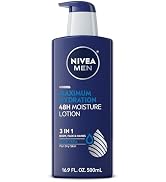 NIVEA MEN Maximum Hydration 48-Hour Moisture Body Lotion for Dry Skin, Aloe Vera Lotion for Men, ...