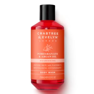 crabtree and evelyn pomegranate argan oil soap shea butter body wash travel grapeseed bath shower