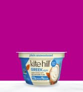 Kite Hill Greek Style Plain Unsweetened Almond Milk Yogurt, 5.3 Ounces, Dairy Free