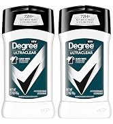 Degree Men UltraClear Antiperspirant Deodorant Black+White 2 Count 72-Hour Sweat & Odor Protectio...