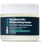 QRxLabs Plant-Based Squalane Moisturizer Cream - 2 fl oz (60 mL) - Face & Body Hyaluronic Acid Mo...