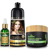 Herbishh After Color Shampoo Combo Contains Hair Color Shampoo Hair Dye 500ml Argan Oil Pro Kerat...
