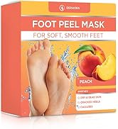 DERMORA Foot Peel Mask - 2 Pack of Regular Size Skin Exfoliating Foot Masks for Dry, Cracked Feet...