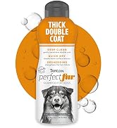 TropiClean PerfectFur Dog Shampoo - for All Breeds & Coat Types - Combination, Curly & Wavy, Long...