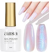 AILLSA Pearl Gel Nail Polish Chrome Mermaid Gel Polish Aurora Iridescent Shimmer Pearlescent Shel...