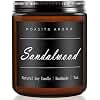 MOASITN Sandalwood Heavenly Scented Candles for Home| Natural Soy Aromatherapy Candle| Handmade Long Lasting Jar Candel| Gift for Women,Men| as Birthday,Housewarming,Thank You,Relaxing Gifts| 7oz