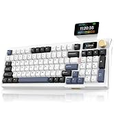 RedThunder K95 Wireless Mechanical Keyboard,TFT Screen & Knob, Tri-Mode BT5.0/2.4GHz/USB-C Hot Sw...