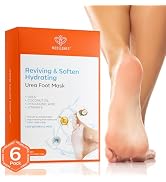 modelones Hydrating Foot Mask for Dry Cracked Feet, Deep Moisturizing with Urea + Coconut Oil + H...