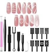 modelones Cat Eye Magnetic,15PCS Cat Eye Gel Nail Polish Magnet Tools Powerful Set Wand Magnet Su...