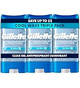 Gillette Antiperspirant and Deodorant for Men, 72hr Sweat & Odor Protection, Long Lasting Freshne...