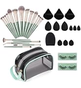 MAANGE 34 Pcs Makeup Brush Set Professional Makeup Brushes Kit Foundation Powder Eye Shadow Conce...