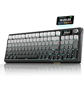 RedThunder K95 Wireless Mechanical Keyboard,TFT Screen & Knob, Trip-Modes Connection, Gasket Cust...