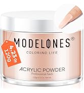 Modelones Cover Nude Blush Acrylic Powder, 4.23oz/120g Acrylic Powder Large Capacity Professional...