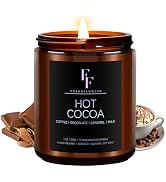 Winter Candle, Hot Cocoa Scented Candles for Home, Holiday Candles Natural Soy Candle, Aromathera...