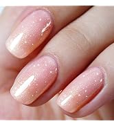 AILLSA Nude Gel Polish Shimmer Neutral Pink Translucent Gel Polish Natural Color Iridescent Jelly...