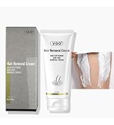 VGO Painless Hair Removal Lotion for Women & Men - For Unwanted Hair, All Skin Types, White, 4.02 oz