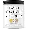 Best Friend Birthday Gifts for Women – Funny Lavender Candle 7oz for Sister’s Birthday, Gift for Bestie, Mom or Neighbor, Friendship Candle She’ll Love by Joyqua, White