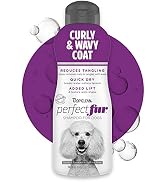 TropiClean PerfectFur Dog Shampoo - for All Breeds & Coat Types - Combination, Curly & Wavy, Long...