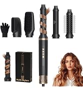 Blow Dryer Brush 5 in 1,110,000 RPM High Speed Hair Dryer Brush, Upgraded Negative Ionic Left & R...