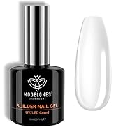 modelones Builder Nail Gel, 7-in-One Clear Gel Builder for Nail Thickening, LED Nail Lamp Cured H...