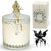 VIONAMI Luxury Scented Candle Gift – Black Bat Rare Flower Fragrance in Elegant Glass Jar, Decorative Soy Candles, Long-Lasting 80 Hr, 14.8 oz, Gift Ready – Luxury Candles for Women