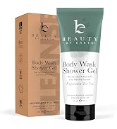 Peppermint Tea Tree Natural Body Wash - USA Made with Organic Ingredients, Moisturizing Natural B...