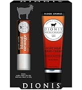Dionis - Goat Milk Skincare Blood Orange Scented Hand Cream & Lip Balm Set (1 oz and .28 oz) - Ma...