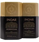 INOAR – Moroccan Smoothing Treatment Set with Keratin - Deep Cleansing Shampoo, Keratin Treatment...