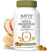 Matys Acid & Indigestion Relief Gummies, Safe Antacid for Occasional Acid Reflux & Heartburn in A...