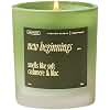 Benevolence LA New Beginnings Scented Candles | 10 oz, 40-50 Hour Burn, New Home Candle | House Warming Gifts for Women, Friends | Gift Idea for Promotion, Retirement - Notes of Cashmere & Lilac