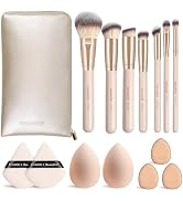 MAANGE Makeup Brush Set 15 Pcs Makeup Tool Set Premium Synthetic Foundation Powder Concealers Eye...