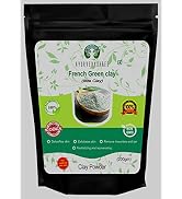 AYURVEDASHREE French Green Clay Powder 200 Gm | 100% Pure Montmorillonite Clay | Absorbs Excess O...