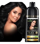 Herbishh Hair Color Shampoo for Gray Hair – Magic Hair Dye Shampoo – Colors Hair in Minutes–Long ...