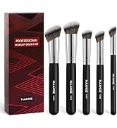 MAANGE Makeup Brushes, 5 Pcs Premium Synthetic Makeup Brush Set Foundation Contour Blusher Brush ...