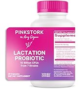 Pink Stork Lactation Probiotic - 10 Billion CFUs Multi Strain Postnatal Probiotics for Breastfeed...