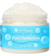 Scrubadub Unscented Natural Sea Salt Body Scrub 18oz | Exfoliating Body Scrub Made in USA | Perfe...
