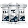 Certain Dri Extra-Strength Clinical Antiperspirant Solid - Maximum Sweat & Odor Protection for Men & Women - 72-Hr Hyperhidrosis Treatment w/ 12% Aluminum Chloride - Powder Fresh Scent - 1.7 oz - 3-Pk