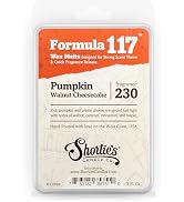 Shortie's Candle Company Pumpkin Walnut Cheesecake Wax Melts - Formula 117-1 Highly Scented 3 Oz....